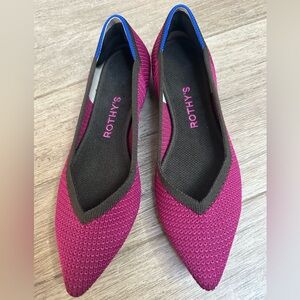 Rothy's Women's Magenta and Blue Flats